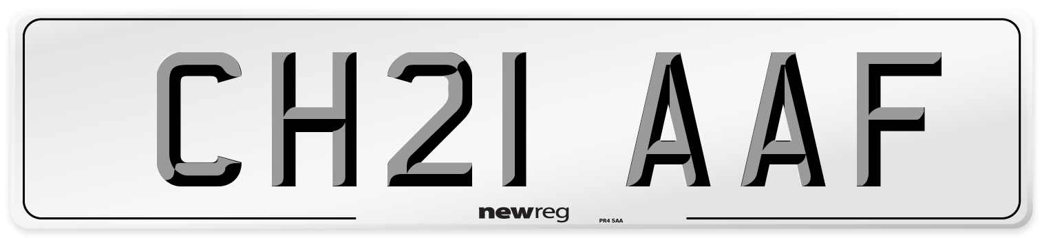 CH21 AAF Number Plate from New Reg
